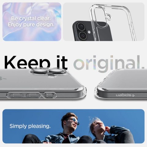 Etui Spigen Ultra Hybrid na iPhone 16 - przezroczyste Etui Spigen Ultra Hybrid na iPhone 16 - przezroczyste