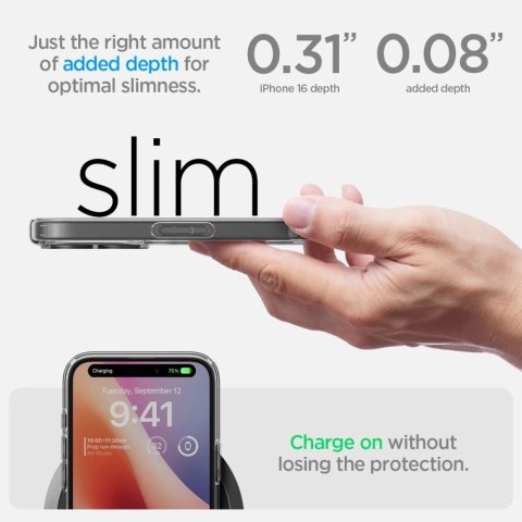 Etui Spigen Ultra Hybrid na iPhone 16 - przezroczyste Etui Spigen Ultra Hybrid na iPhone 16 - przezroczyste