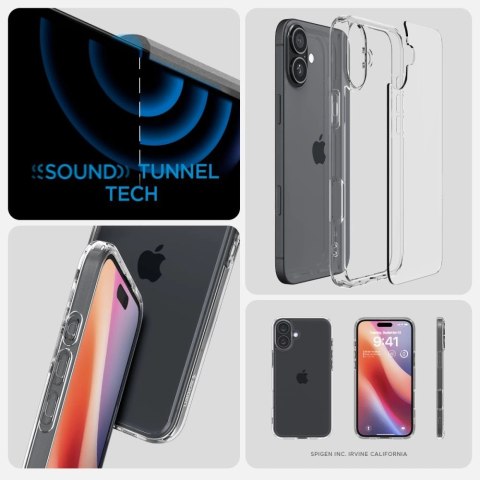 Etui Spigen Ultra Hybrid na iPhone 16 - przezroczyste Etui Spigen Ultra Hybrid na iPhone 16 - przezroczyste