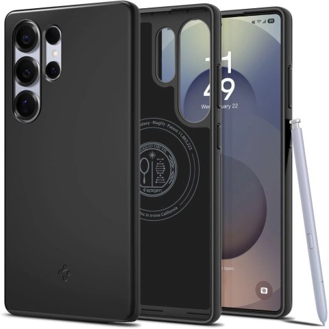 Etui Spigen Thin Fit Mag na Samsung Galaxy S25 Ultra - czarne Etui Spigen Thin Fit Mag na Samsung Galaxy S25 Ultra - czarne