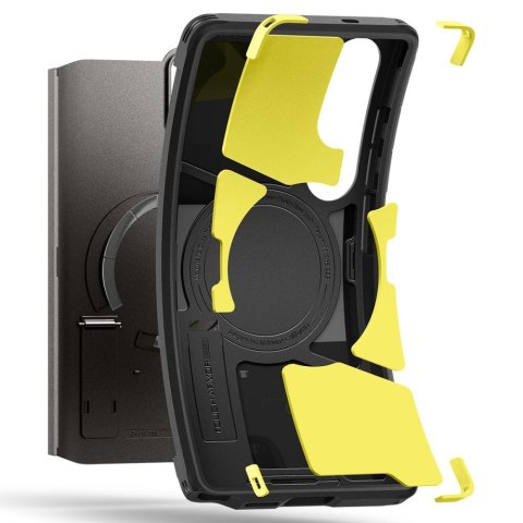 Etui Spigen Tough Armor MagSafe na Samsung Galaxy S25 Ultra - szary Etui Spigen Tough Armor MagSafe na Samsung Galaxy S25 Ultra - szary