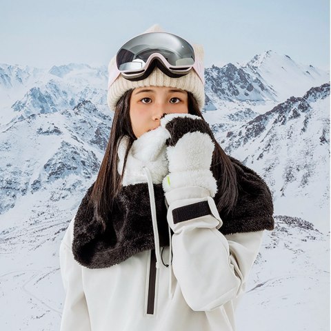 Kominiarka narciarska Qunature Panda dla dzieci/dorosłych rozmiar L - czarna/biała Kominiarka narciarska Qunature Panda dla dzieci/dorosłych rozmiar L - czarna/biała