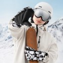 Rękawice narciarskie Qunature Panda Heat Transfer dziecięce rozmiar S - czarne/białe
