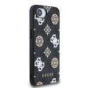 Etui Guess PU 4G Peony z MagSafe na iPhone 16e - czarne