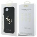 Etui Guess PU Grained 4G Metal Logo na iPhone 16e - czarne