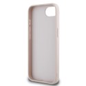 Etui Guess PU Grained 4G Metal Logo na iPhone 16e - różowe