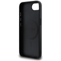 Etui Guess PU Grained Classic Logo z MagSafe na iPhone 16e - czarne