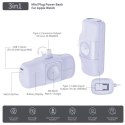 Mini powerbank Wozinsky WF16-YCS 5000mAh 15W USB-C z wbudowanym kablem USB-C i ładowarką do Apple Watch - fioletowy