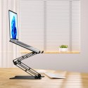 Podstawka pod laptopa Wozinsky WRS-CPY75DSB aluminiowa + Gratis! podstawka do smartfona - czarna