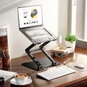 Podstawka pod laptopa Wozinsky WRS-CPY75DSB aluminiowa + Gratis! podstawka do smartfona - czarna