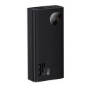 Baseus Adaman2 powerbank z wyświetlaczem cyfrowym 10000mAh 30W 2 x USB / 1x USB Typ C Overseas Edition PD QC SCP czarny (PPAD040