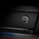 Baseus Circular inteligentna ładowarka samochodowa 2x USB QC3.0 Quick Charge 3.0 SCP AFC 30W czarny (CCALL-YD01)