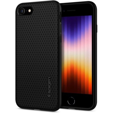 Etui Spigen Liquid Air na iPhone 7 / 8 / SE 2020 / SE 2022 - czarne Etui Spigen Liquid Air na iPhone 7 / 8 / SE 2020 / SE 2022 - czarne