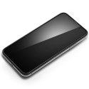 Szkło hartowane Spigen Glass FC z czarną ramką na iPhone X / XS / 11 Pro