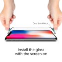 Szkło hartowane Spigen Glass FC z czarną ramką na iPhone X / XS / 11 Pro