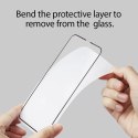 Szkło hartowane Spigen Glass FC z czarną ramką na iPhone X / XS / 11 Pro