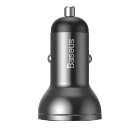 Baseus ładowarka samochodowa 2x USB 4,8A 24W z LCD + kabel 3w1 USB - USB Typ C / micro USB / Lightning 1,2m czarny (TZCCBX-0G) Baseus ładowarka samochodowa 2x USB 4,8A 24W z LCD + kabel 3w1 USB - USB Typ C / micro USB / Lightning 1,2m czarny (TZCCBX-0G)
