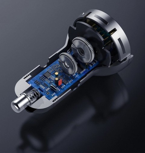 Baseus ładowarka samochodowa 2x USB 4,8A 24W z LCD + kabel 3w1 USB - USB Typ C / micro USB / Lightning 1,2m czarny (TZCCBX-0G) Baseus ładowarka samochodowa 2x USB 4,8A 24W z LCD + kabel 3w1 USB - USB Typ C / micro USB / Lightning 1,2m czarny (TZCCBX-0G)