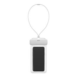 Baseus uniwersalny wodoodporny pokrowiec etui na telefon (max 7,2'') na basen nad wodę IPX8 biały (ACFSD-D02)