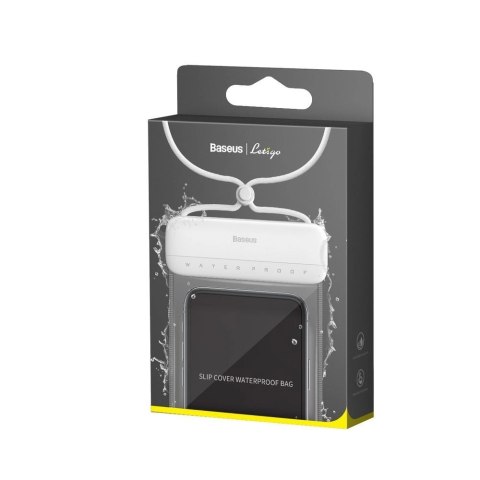Baseus uniwersalny wodoodporny pokrowiec etui na telefon (max 7,2'') na basen nad wodę IPX8 biały (ACFSD-D02) Baseus uniwersalny wodoodporny pokrowiec etui na telefon (max 7,2'') na basen nad wodę IPX8 biały (ACFSD-D02)