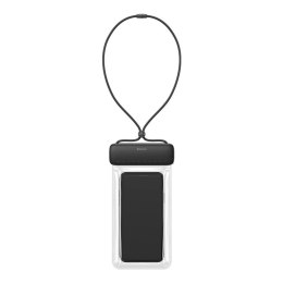 Baseus uniwersalny wodoodporny pokrowiec etui na telefon (max 7,2'') na basen nad wodę IPX8 czarny (ACFSD-DG1)