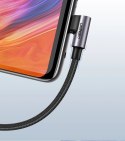 Kabel Ugreen US284 50942 USB-A (prosty) / USB-C (kątowy) 3A 2m - szary