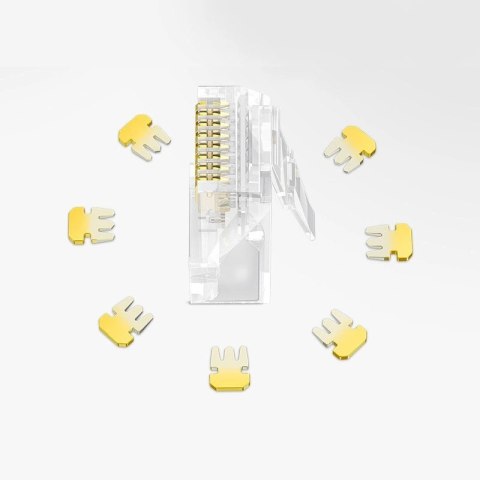Ugreen 100x wtyk wtyczka złączka końcówka RJ45 8P8C Cat 6 przezroczysty (60558) Ugreen 100x wtyk wtyczka złączka końcówka RJ45 8P8C Cat 6 przezroczysty (60558)
