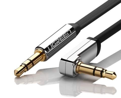 Ugreen płaski kabel przewód audio AUX 3,5 mm mini jack 5m srebrny (10729) Ugreen płaski kabel przewód audio AUX 3,5 mm mini jack 5m srebrny (10729)
