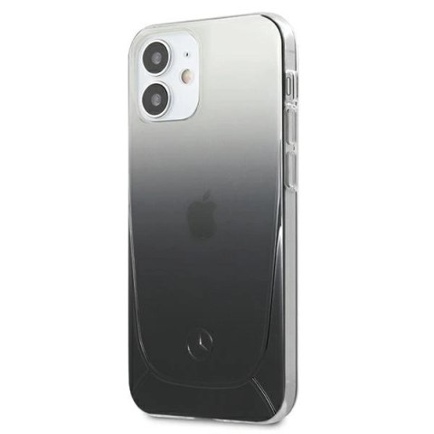 Etui Mercedes Transparent Line na iPhone 12 mini - czarne Etui Mercedes Transparent Line na iPhone 12 mini - czarne