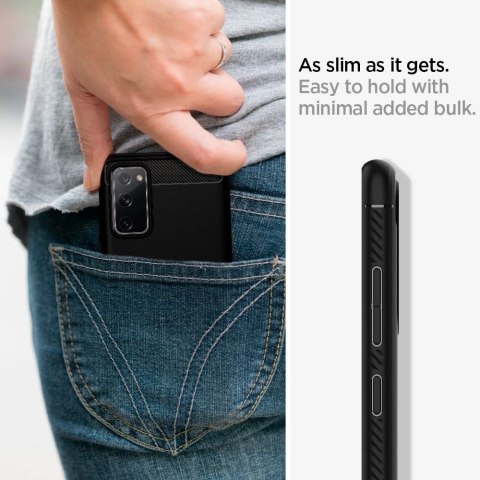 Etui Spigen Rugged Armor na Samsung Galaxy S20 FE - czarny mat Etui Spigen Rugged Armor na Samsung Galaxy S20 FE - czarny mat