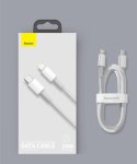 Kabel Baseus CATLGD-A02 Lightning - USB-C PD 20W 480Mb/s 2m - biały