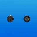 Kabel Ugreen AV130 66717 audio XLR (żeński) - XLR (męski) do mikrofonu / wzmacniacza 2m - czarny