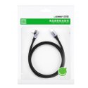 Kabel Ugreen US255 50125 USB-C (prosty) / USB-C (kątowy) PD QC 60W 3A 2m - szary