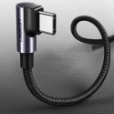Kabel Ugreen US255 50125 USB-C (prosty) / USB-C (kątowy) PD QC 60W 3A 2m - szary