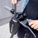 Wozinsky wodoodporna torba na kierownicę hulajnogi torba na hulajnogę 2 l czarna (WSB3BK)