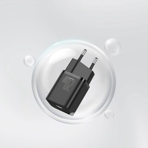 Baseus Super Si 1C szybka ładowarka USB Typ C 20 W Power Delivery biały (CCSUP-B02) Baseus Super Si 1C szybka ładowarka USB Typ C 20 W Power Delivery biały (CCSUP-B02)