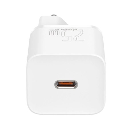 Baseus Super Si 1C szybka ładowarka USB Typ C 25W Power Delivery Quick Charge biały (CCSP020102) Baseus Super Si 1C szybka ładowarka USB Typ C 25W Power Delivery Quick Charge biały (CCSP020102)