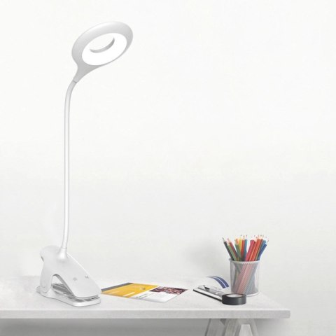 Bezprzewodowa lampka LED do czytania z klipsem + kabel micro USB czarny Bezprzewodowa lampka LED do czytania z klipsem + kabel micro USB czarny