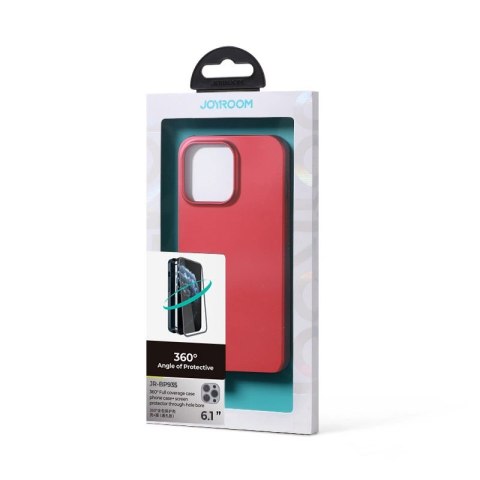 Joyroom 360 Full Case etui pokrowiec do iPhone 13 Pro obudowa na tył i przód + szkło hartowane czerwony (JR-BP935 red) Joyroom 360 Full Case etui pokrowiec do iPhone 13 Pro obudowa na tył i przód + szkło hartowane czerwony (JR-BP935 red)