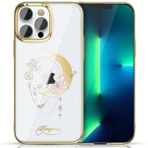 Kingxbar Moon Series luksusowe etui z Kryształami Swarovskiego na iPhone 13 Pro złoty (Butterfly) Kingxbar Moon Series luksusowe etui z Kryształami Swarovskiego na iPhone 13 Pro złoty (Butterfly)