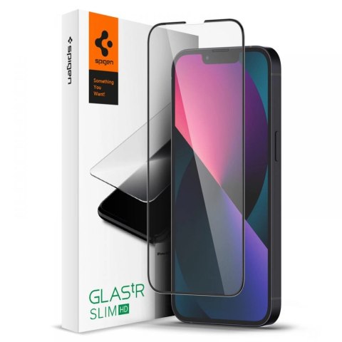 Szkło hartowane Spigen Glass FC na iPhone 13 mini - czarne Szkło hartowane Spigen Glass FC na iPhone 13 mini - czarne