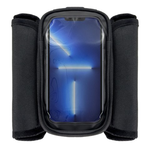 Wozinsky torba rowerowa na ramę sakwa na rower wodoodporne etui na telefon 1,5l czarny (WBB26BK) Wozinsky torba rowerowa na ramę sakwa na rower wodoodporne etui na telefon 1,5l czarny (WBB26BK)
