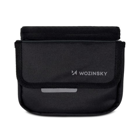 Wozinsky torba rowerowa na ramę sakwa na rower wodoodporne etui na telefon 1,5l czarny (WBB26BK) Wozinsky torba rowerowa na ramę sakwa na rower wodoodporne etui na telefon 1,5l czarny (WBB26BK)
