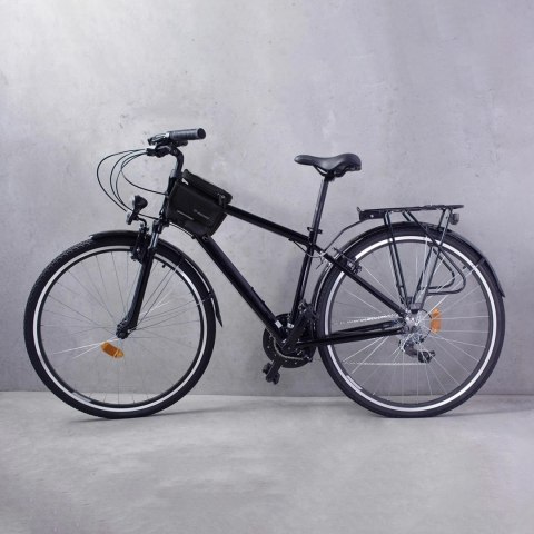 Wozinsky torba rowerowa na ramę sakwa na rower wodoodporne etui na telefon 1,5l czarny (WBB26BK) Wozinsky torba rowerowa na ramę sakwa na rower wodoodporne etui na telefon 1,5l czarny (WBB26BK)