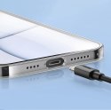 Baseus Frosted Glass Case etui pokrowiec do iPhone 13 Pro Max sztywna obudowa z żelową ramką czarny (ARWS001101)