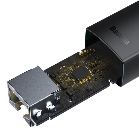 Baseus Lite Series adapter USB Typ A - RJ45 gniazdo LAN 100Mbps czarny (WKQX000001) Baseus Lite Series adapter USB Typ A - RJ45 gniazdo LAN 100Mbps czarny (WKQX000001)