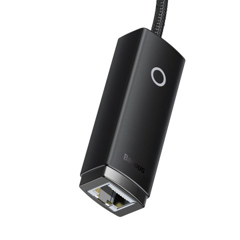 Baseus Lite Series adapter USB Typ A - RJ45 gniazdo LAN 100Mbps czarny (WKQX000001) Baseus Lite Series adapter USB Typ A - RJ45 gniazdo LAN 100Mbps czarny (WKQX000001)