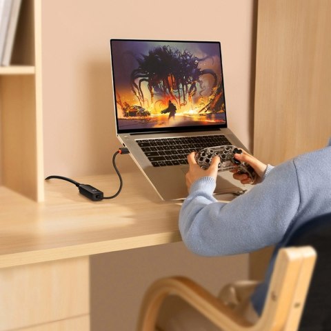 Baseus Lite Series adapter USB Typ A - RJ45 gniazdo LAN 100Mbps czarny (WKQX000001) Baseus Lite Series adapter USB Typ A - RJ45 gniazdo LAN 100Mbps czarny (WKQX000001)