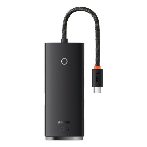 Baseus Lite Series przejściówka HUB USB Typ C - 4x USB 3.0 25cm czarny (WKQX030301) Baseus Lite Series przejściówka HUB USB Typ C - 4x USB 3.0 25cm czarny (WKQX030301)