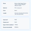 Baseus Speed Seven szybki kabel sieciowy RJ45 10Gbps 5m czarny (WKJS010501)